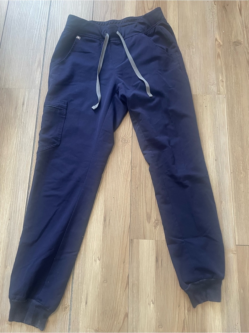 Figs Navy Blue Jogger with Contrast Drawstrings